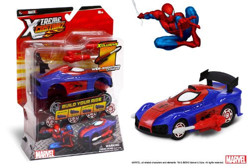 Ridemakerz Spiderman Xtreme Customz Starter Kit, Red/Blue
