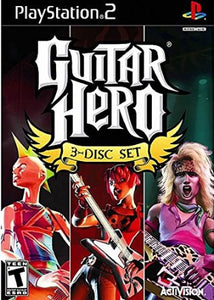 Guitar Hero 3-Disc Set with Guitar Hero I, Guitar Hero II and Guitar Hero 80's Encore - ps2