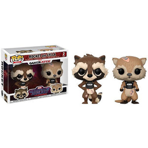 Funko Pop Marvel Games: Guardians of the Galaxy  Series Rocket & Lylla 2PK Collectible Figure