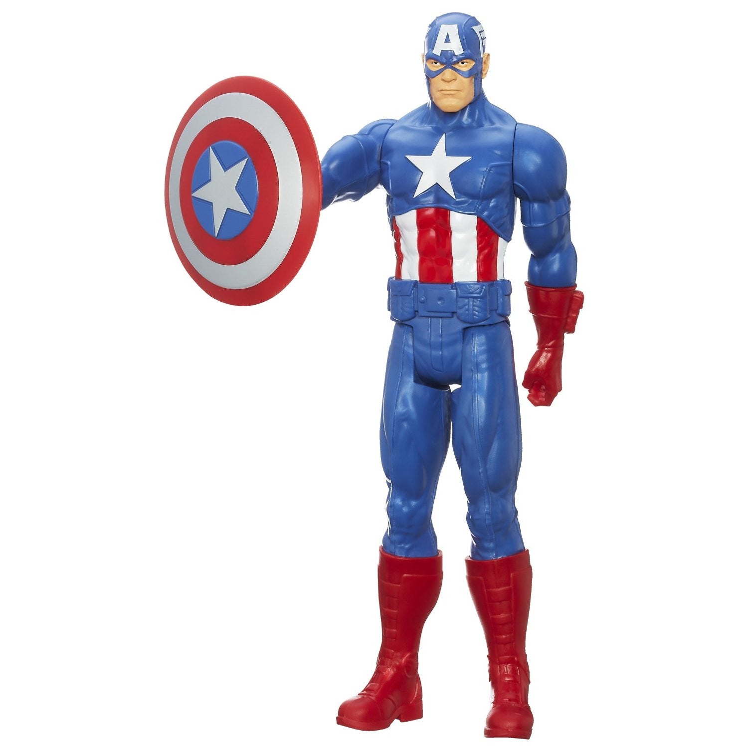 Marvel Avengers Assemble Titan Hero Series Captain America Figure, 12-Inch