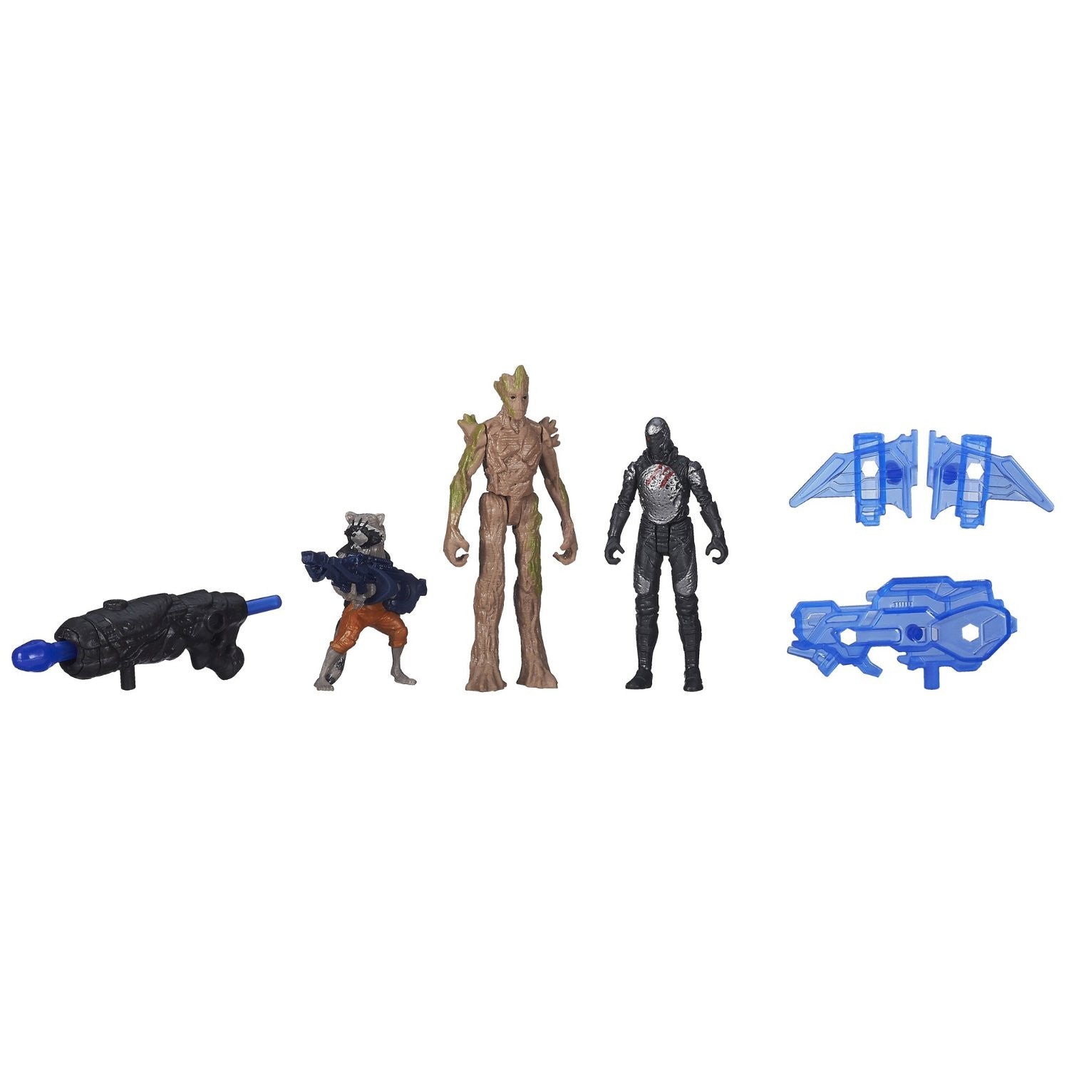 Marvel Guardians of The Galaxy Groot, Rocket Raccoon and Sakaaran Trooper Figure Pack