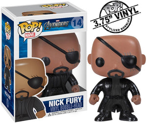 Funko Pop Marvel (Bobble): Avengers - Nick Fury