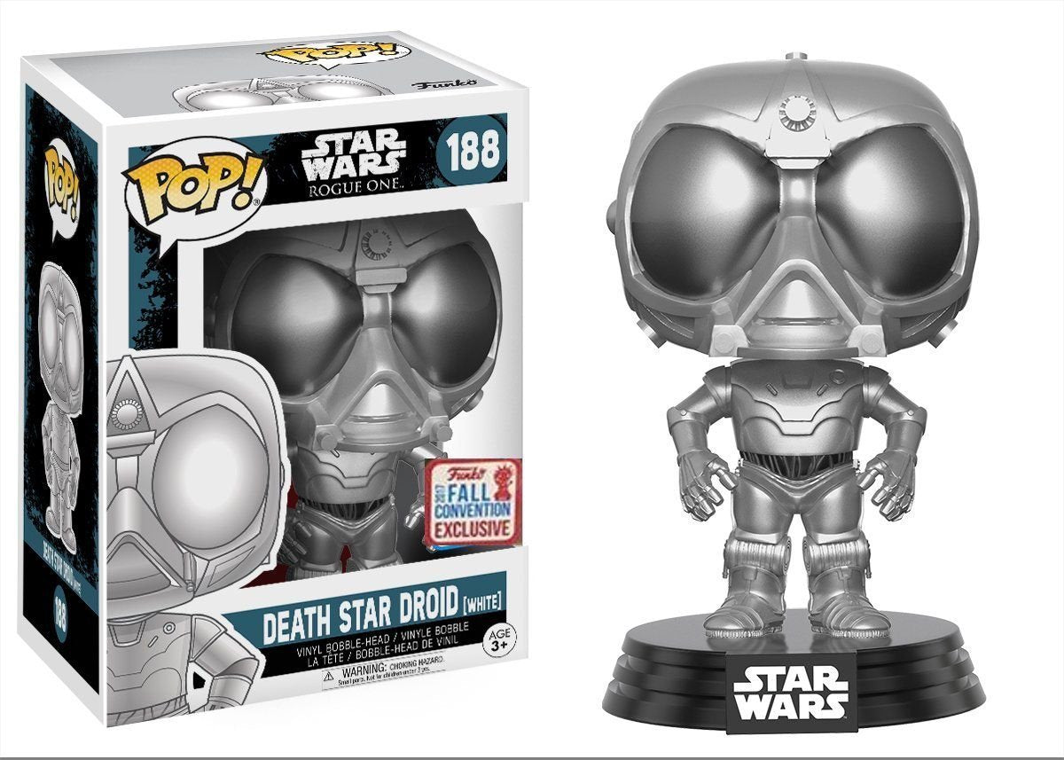 Star Wars White Death Star Droid Rogue One, Limited Edition NYCC Fall Convention Exclusive