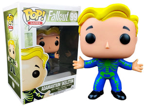 Funko Pop Games Fallout Vault Boy Adamantium Skeleton  Exclusive Chase Mystery Figure #99 by Funko
