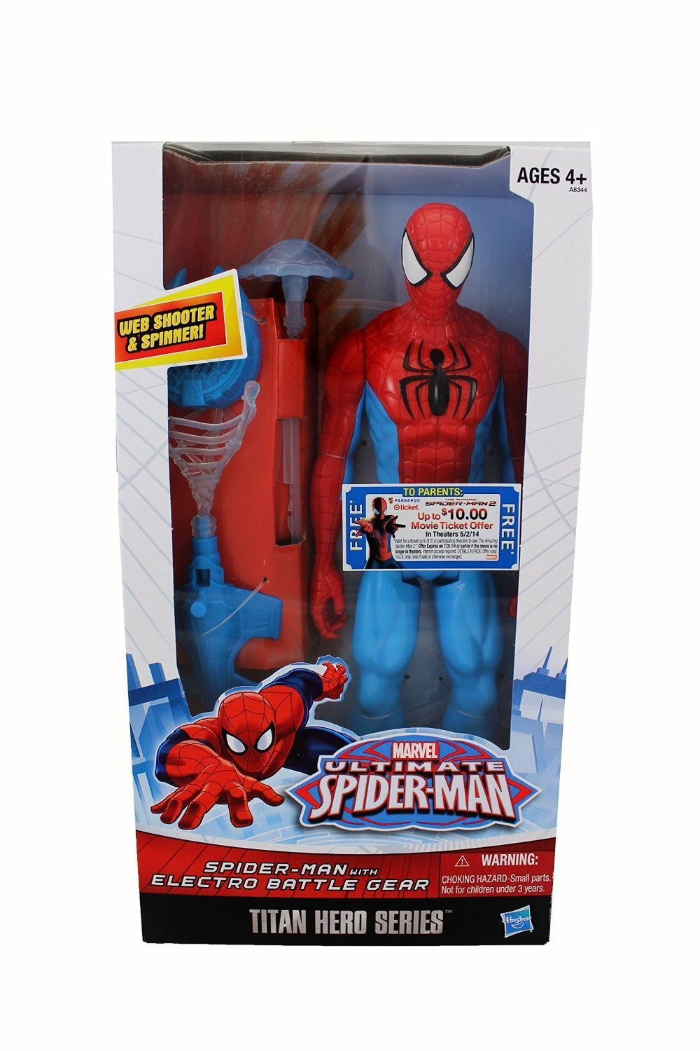 Ultimate Spider-Man w/ Electro Battle Gear Titan Hero Figure