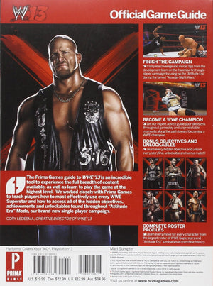 WWE 13: Prima Official Game Guide