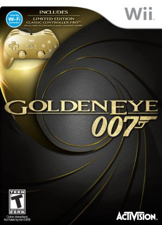 James Bond 007: GoldenEye 007 Classic Edition Hardware Bundle with Gold Wii Classic Controller Pro