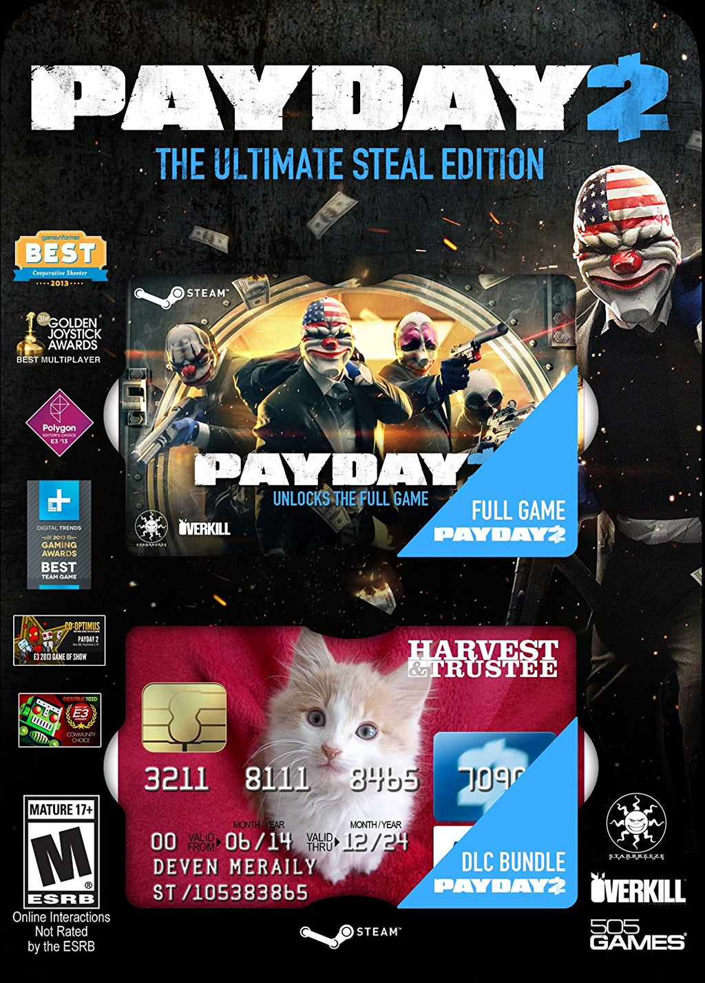 Payday 2: Ultimate Steal Pack - PC 505