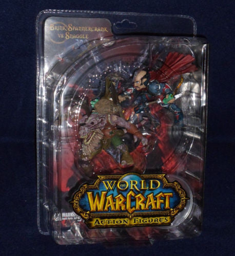 DC Unlimited World of Warcraft Series 8: Gnome Rogue: Brink Spannercrank vs. Kobold Miner: Snaggle Action Figure...