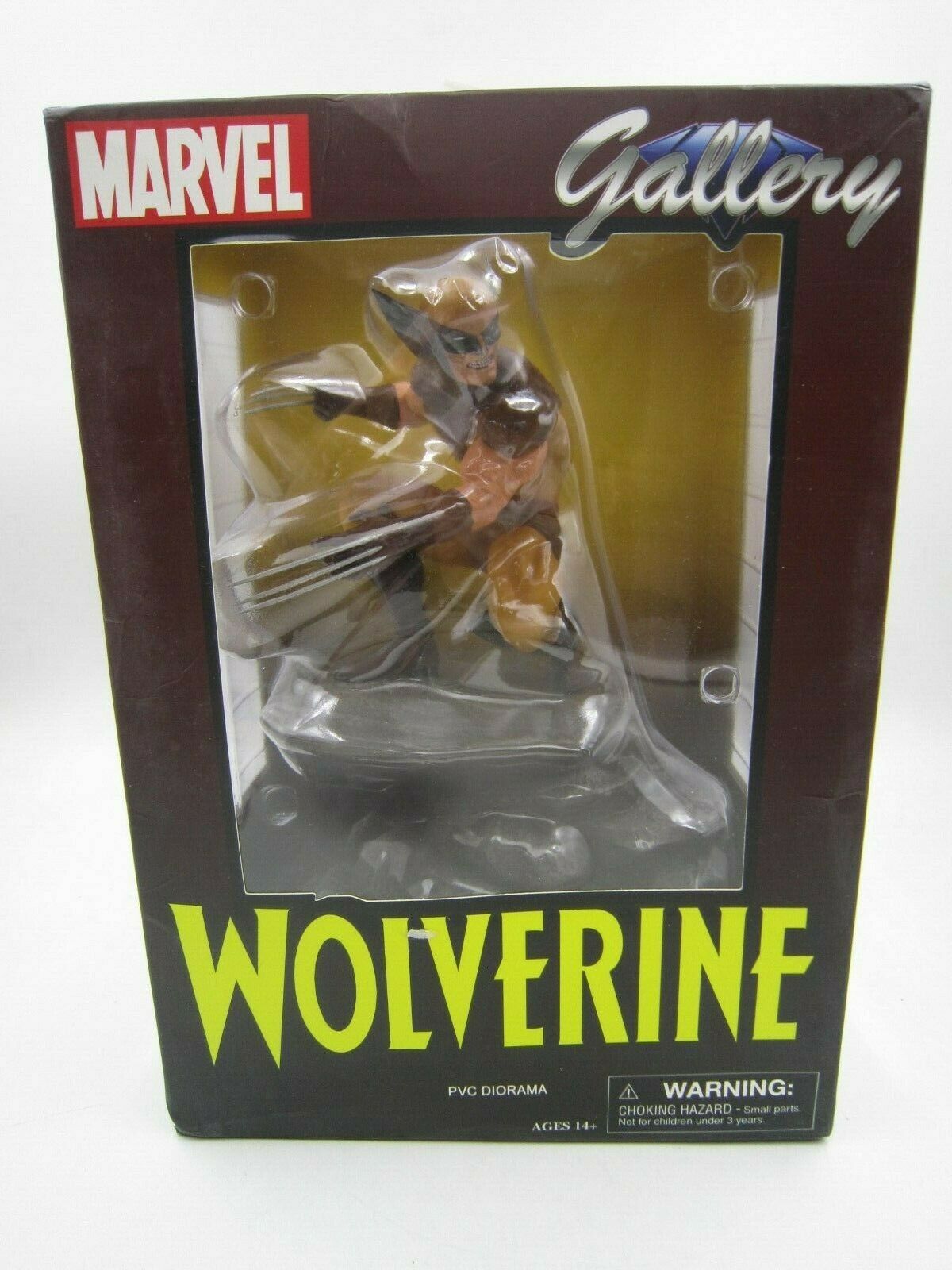 DIAMOND SELECT TOYS Marvel Gallery, Wolverine PVC Diorama Figure, 9 inches, Multicolor